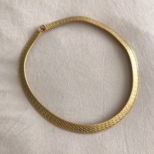 vintage harlequin pattern choker style necklace